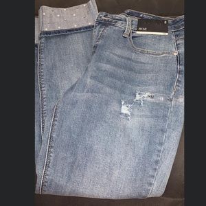 NWT pearl embezzled jeans